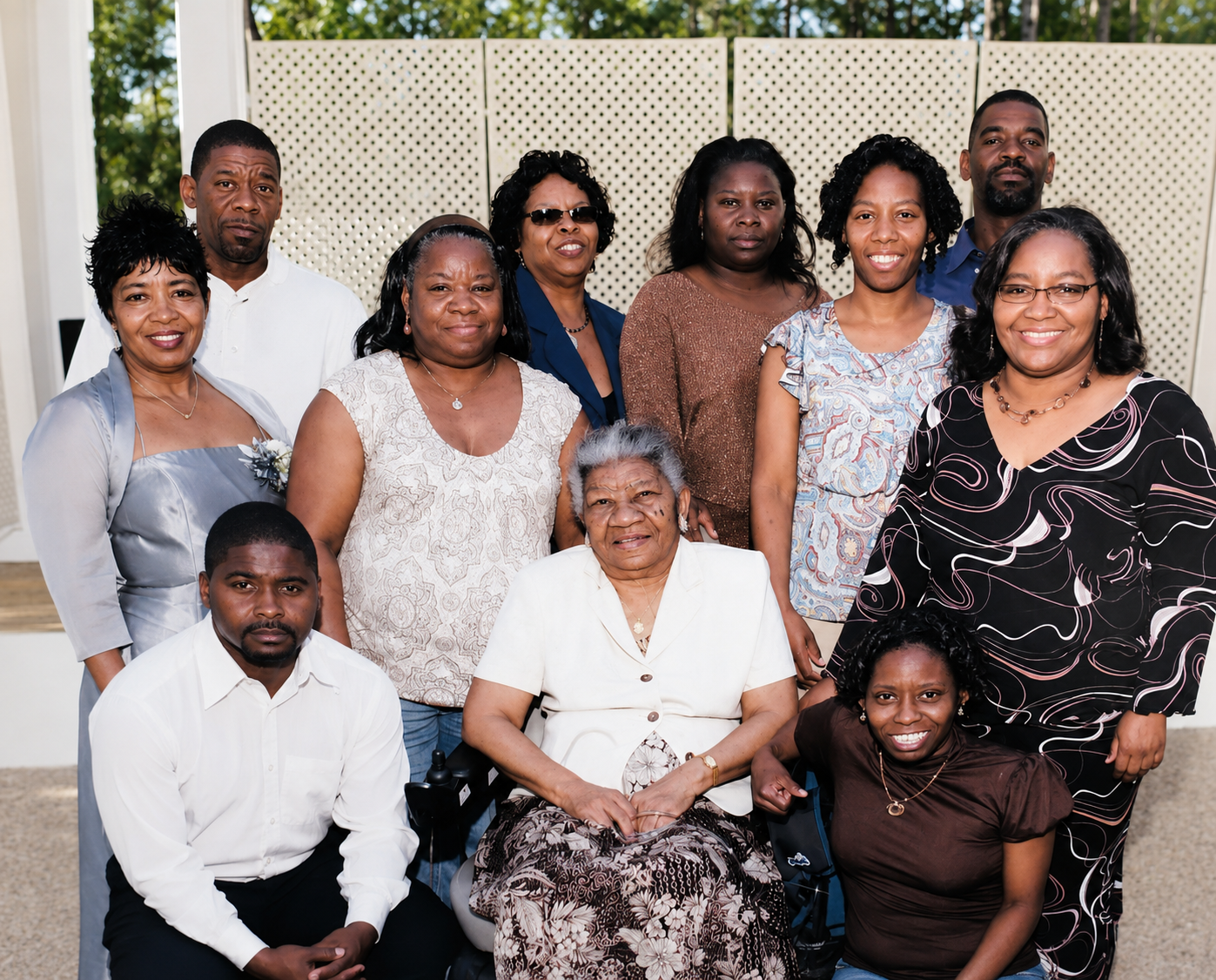 Auguree's family gathered together across generations